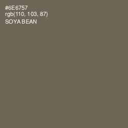 #6E6757 - Soya Bean Color Image